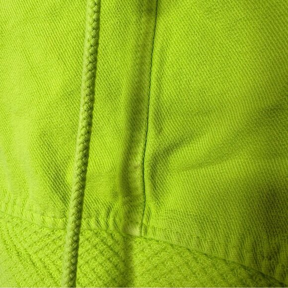 Wek hoodie sweater neon green lime boho turtle neck style pull over bohemian - Picture 8 of 10